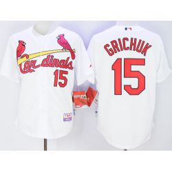 Cheap Randal Grichuk Cardinals Jersey From China White #15 In Men Women Youth Size