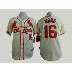 Cheap Kolten Wong Cardinals Jersey From China Cream #16 In Men Women Youth Size