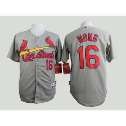 Cheap Kolten Wong Cardinals Jersey From China Grey #16 In Men Women Youth Size