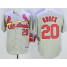Cheap Lou Brock Cardinals Jersey From China Grey #20 In Men Women Youth Size