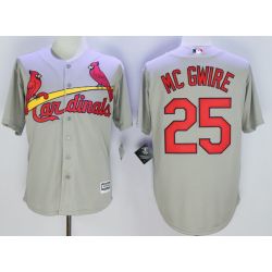 Cheap Mark McGwire Cardinals Jersey From China Gray #25 In Men Women Youth Size
