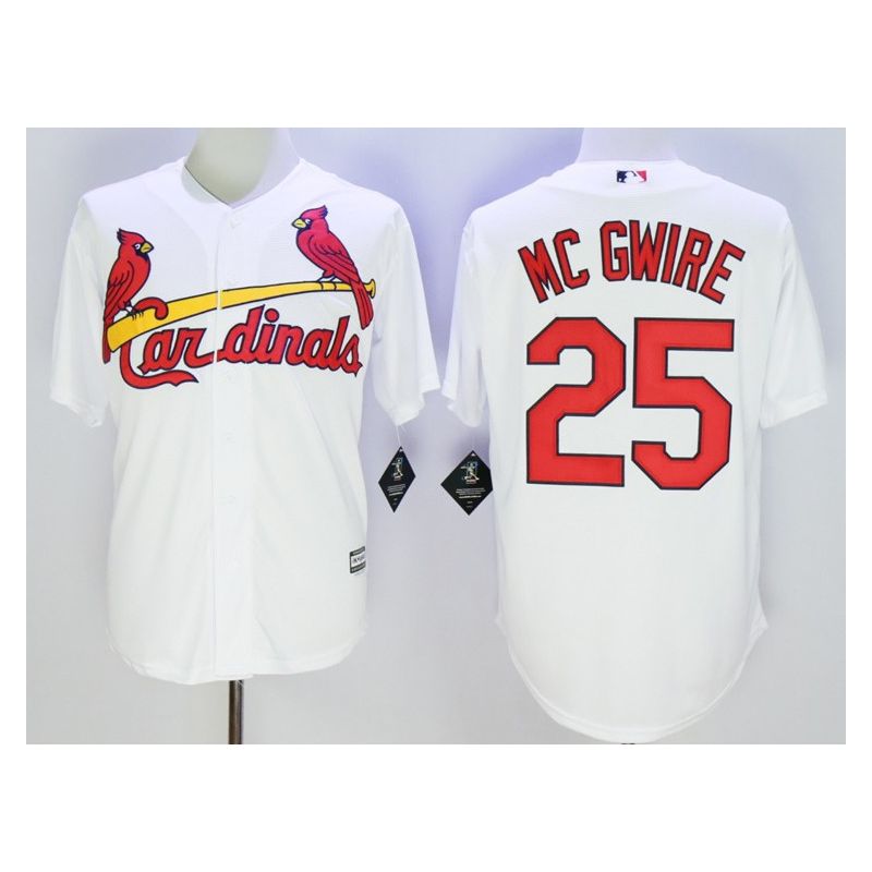 Cheap Mark McGwire Cardinals Jersey From China White #25 In Men Women Youth Size Cheap Mark McGwire Cardinals Jersey From China White #25 In Men Women Youth Size