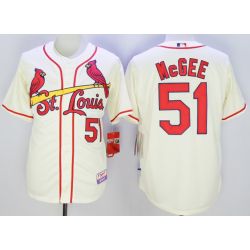 Cheap Willie McGee Cardinals Jersey From China Cream #51 In Men Women Youth Size