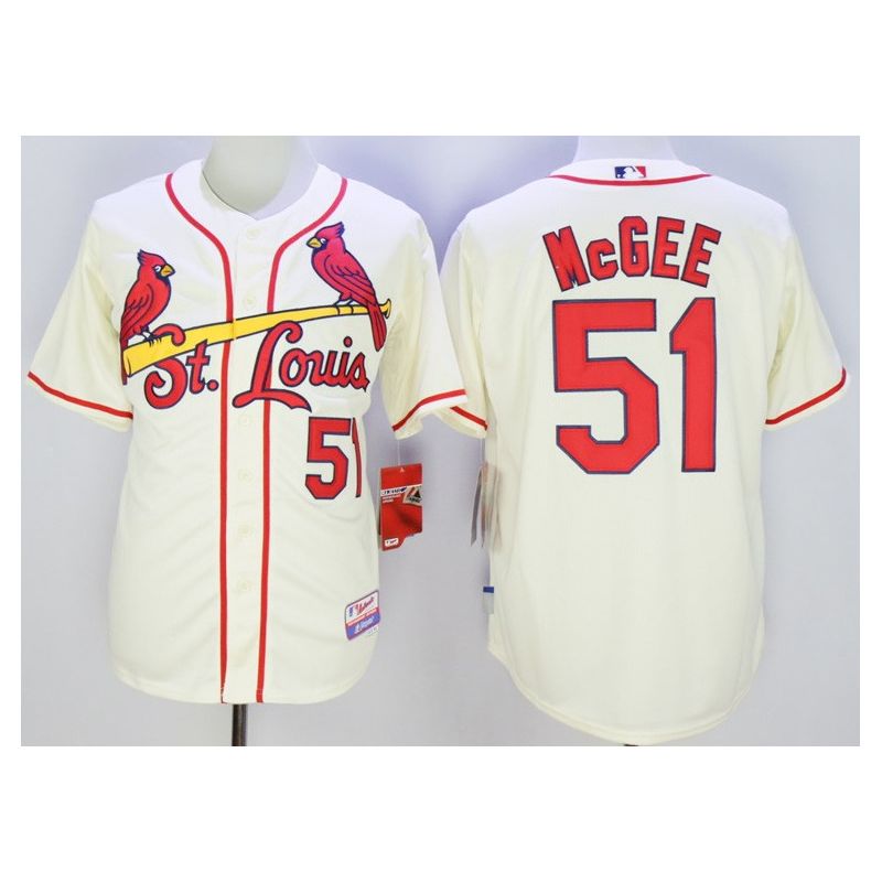 Cheap Willie McGee Cardinals Jersey From China Cream #51 In Men Women Youth Size Cheap Willie McGee Cardinals Jersey From China Cream #51 In Men Women Youth Size