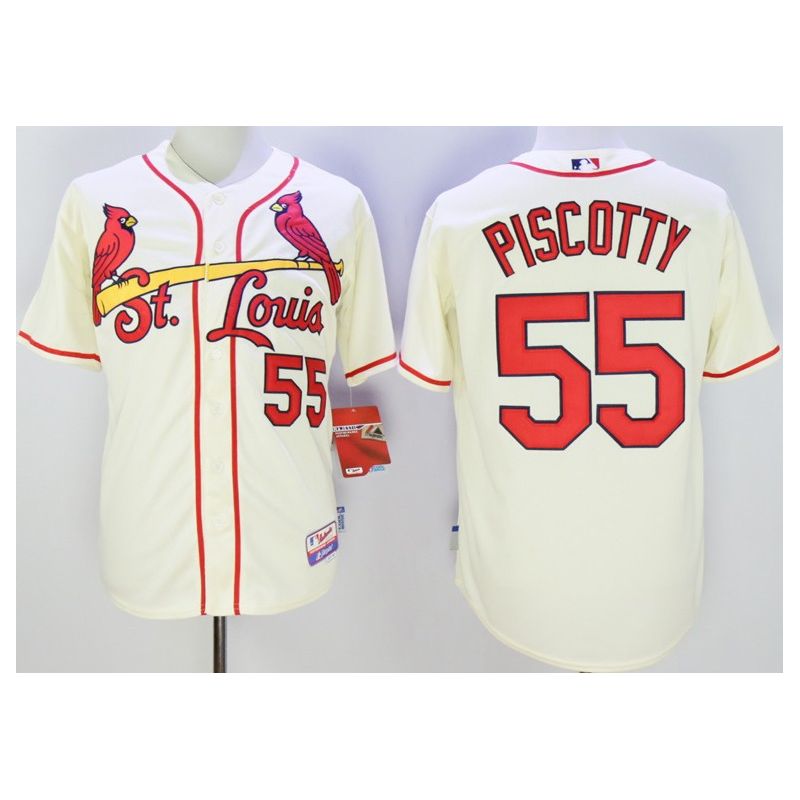 Cheap Stephen Piscotty Cardinals Jersey From China Cream #55 In Men Women Youth Size Cheap Stephen Piscotty Cardinals Jersey From China Cream #55 In Men Women Youth Size