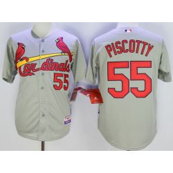 Cheap Stephen Piscotty Cardinals Jersey From China Gray #55 In Men Women Youth Size