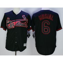 Cheap Stan Musial Cardinals Jersey From China Black 2016 Fashion #6 In Men Women Youth Size