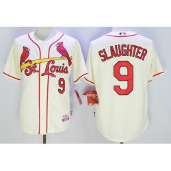 Cheap Enos Slaughter Cardinals Jersey From China Cream #9 In Men Women Youth Size