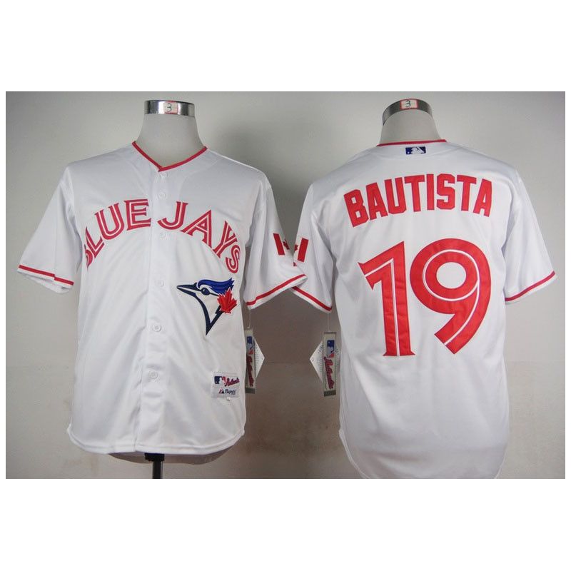 Cheap Jose Bautista Blue Jays Jersey From China White Canada Day home #19 In Men Women Youth Size Cheap Jose Bautista Blue Jays Jersey From China White Canada Day home #19 In Men Women Youth Size