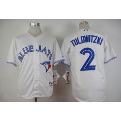 Cheap Troy Tulowitzki Blue Jays Jersey From China White #2 In Men Women Youth Size
