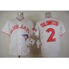 Cheap Troy Tulowitzki Blue Jays Jersey From China White 2015 new #2 In Men Women Youth Size