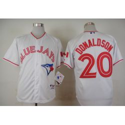 Cheap Josh Donaldson Blue Jays Jersey From China White 2015 new #20 In Men Women Youth Size