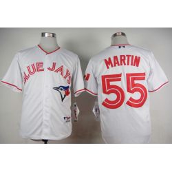 Cheap Russell Martin Blue Jays Jersey From China White 2015 new #55 In Men Women Youth Size