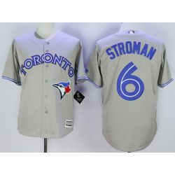 Cheap Marcus Stroman Blue Jays Jersey From China Grey #6 In Men Women Youth Size