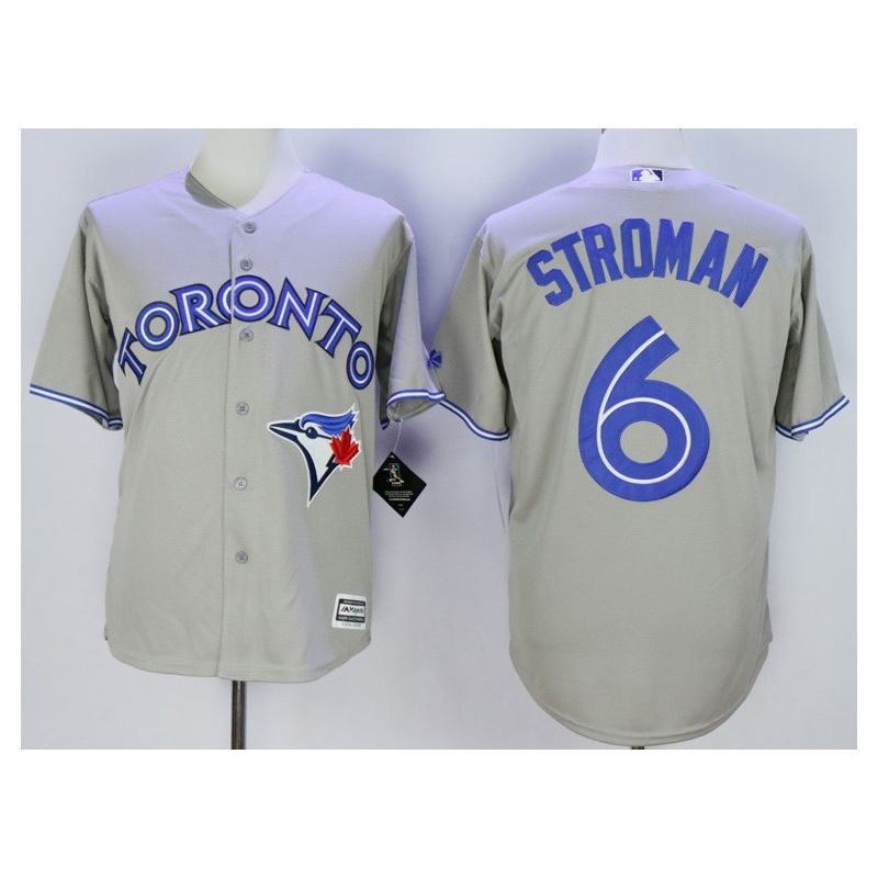 Cheap Marcus Stroman Blue Jays Jersey From China Grey #6 In Men Women Youth Size Cheap Marcus Stroman Blue Jays Jersey From China Grey #6 In Men Women Youth Size