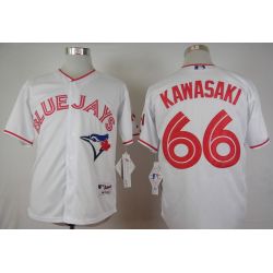 Cheap Munenori Kawasaki Blue Jays Jersey From China White 2015 new #66 In Men Women Youth Size