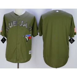 Cheap Blue Jays Jersey From China Olive Salute To Service In Men Women Youth Size