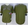 Cheap Blue Jays Jersey From China Olive Salute To Service In Men Women Youth Size