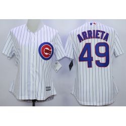 Cheap Jake Arrieta Cubs Women Jersey From China White #49