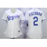 Cheap Alcides Escobar Royals Women Jersey From China White #2