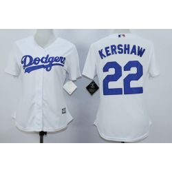 Cheap Clayton Kershaw Royals Women Jersey From China White #22