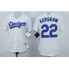 Cheap Clayton Kershaw Royals Women Jersey From China White #22