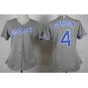 Cheap Alex Gordon Royals Women Jersey From China Grey #4