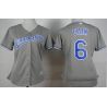 Cheap Lorenzo Cain Royals Women Jersey From China Grey #6