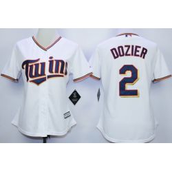 Cheap Brian Dozier Twins Women Jersey From China White 2015 #2