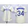 Cheap Felix Hernandez Mariners Women Jersey From China Cream #34