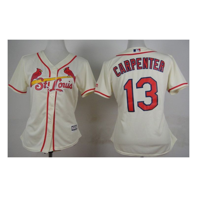 Cheap Matt Carpenter Cardinals Women Jersey From China Cream #13 Cheap Matt Carpenter Cardinals Women Jersey From China Cream #13
