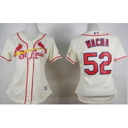 Cheap Michael Wacha Cardinals Women Jersey From China Cream #52