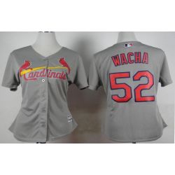 Cheap Michael Wacha Cardinals Women Jersey From China Grey #52