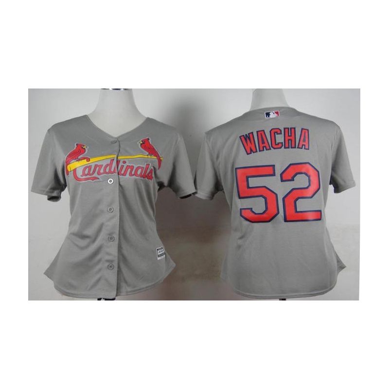 Cheap Michael Wacha Cardinals Women Jersey From China Grey #52 Cheap Michael Wacha Cardinals Women Jersey From China Grey #52