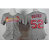Cheap Michael Wacha Cardinals Women Jersey From China Grey #52