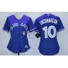 Cheap Edwin Encarnacion Blue Jays Women Jersey From China Blue #10