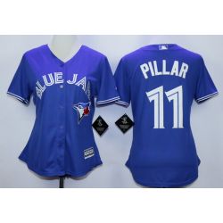 Cheap Kevin Pillar Blue Jays Women Jersey From China Blue #11