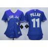 Cheap Kevin Pillar Blue Jays Women Jersey From China Blue #11