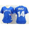 Cheap David Price Blue Jays Women Jersey From China Blue #14