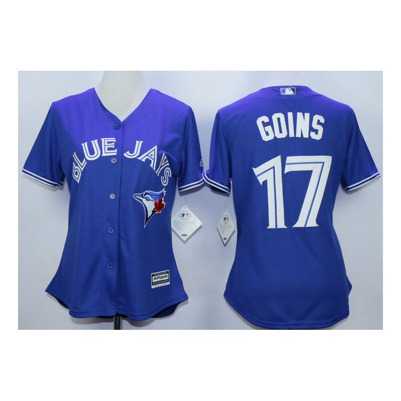 Cheap Ryan Goins Blue Jays Women Jersey From China Blue #17 Cheap Ryan Goins Blue Jays Women Jersey From China Blue #17