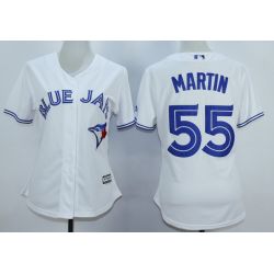 Cheap Russell Martin Blue Jays Women Jersey From China White #55