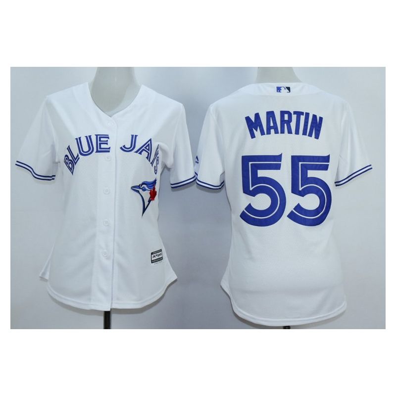 Cheap Russell Martin Blue Jays Women Jersey From China White #55