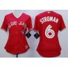 Cheap Marcus Stroman Blue Jays Women Jersey From China Red #6