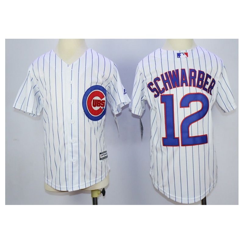 Cheap Kyle Schwarber Cubs Youth Jersey From China White #12