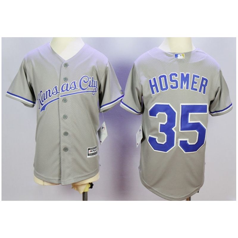 Cheap Eric Hosmer Royals Youth Jersey From China Grey 2016 #35