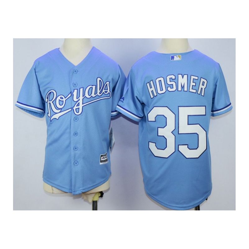 Cheap Eric Hosmer Royals Youth Jersey From China Light Blue 2016 #35