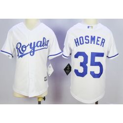 Cheap Eric Hosmer Royals Youth Jersey From China White 2016 #35