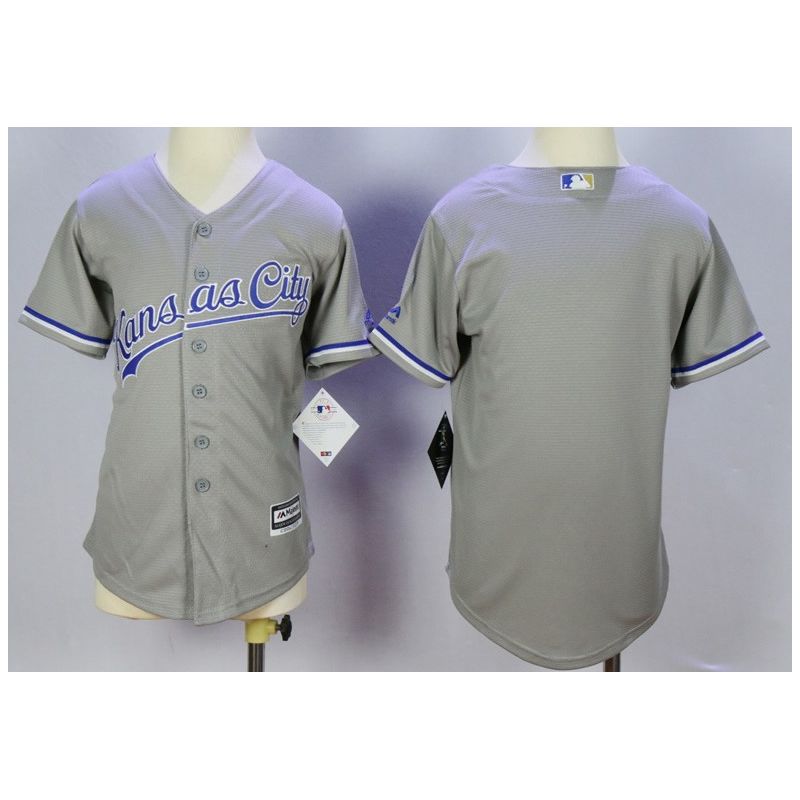 Cheap Royals Youth Jersey From China Gray 2016