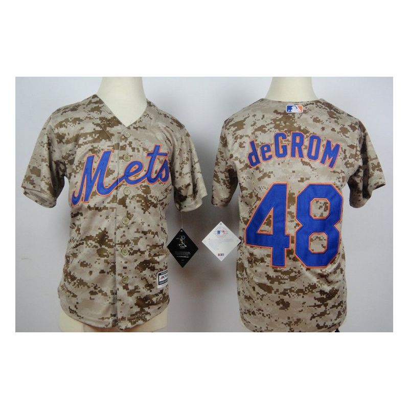 Cheap Jacob deGrom Mets Youth Jersey From China Camo #48 Cheap Jacob deGrom Mets Youth Jersey From China Camo #48