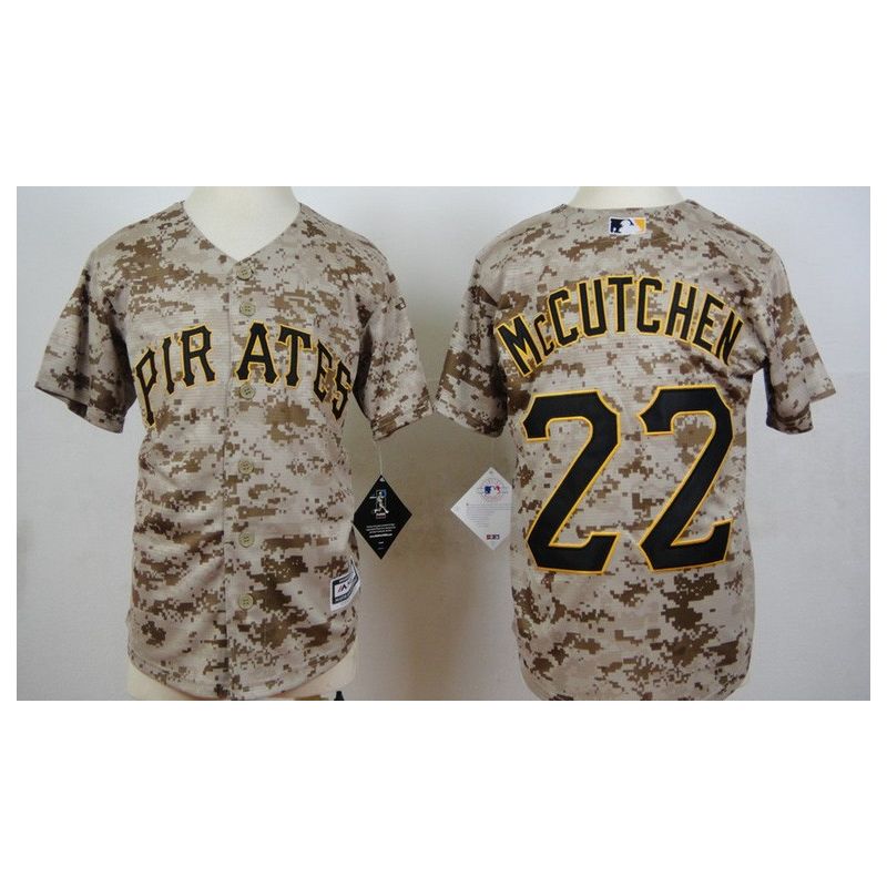 Cheap Andrew McCutchen Pirates Youth Jersey From China Camo #22